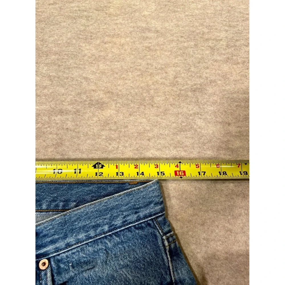 Levi's 501 Straight‎ Jeans Mens 33x30 Blue Denim Cotton Mid Rise Street Wear